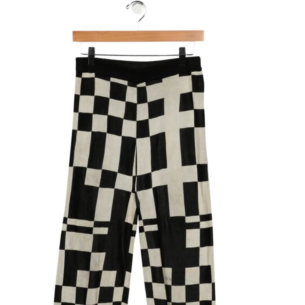 NWT Paloma Wool Puerto Pant: Black/White Checker, Sz M